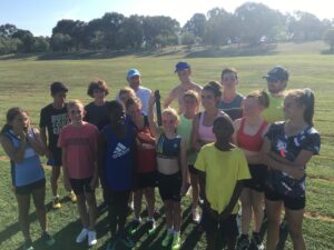 Sprint and running training at Charnwood in Belconnen