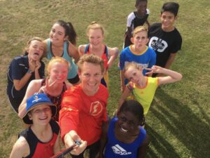 Sprint and running training at Charnwood in Belconnen