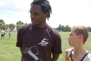 Lamin and Nick Donaldson