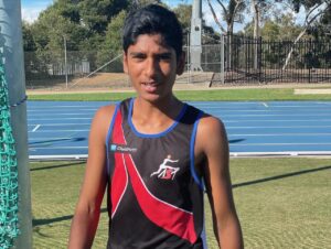 Vishal training at the AIS in Belconnen