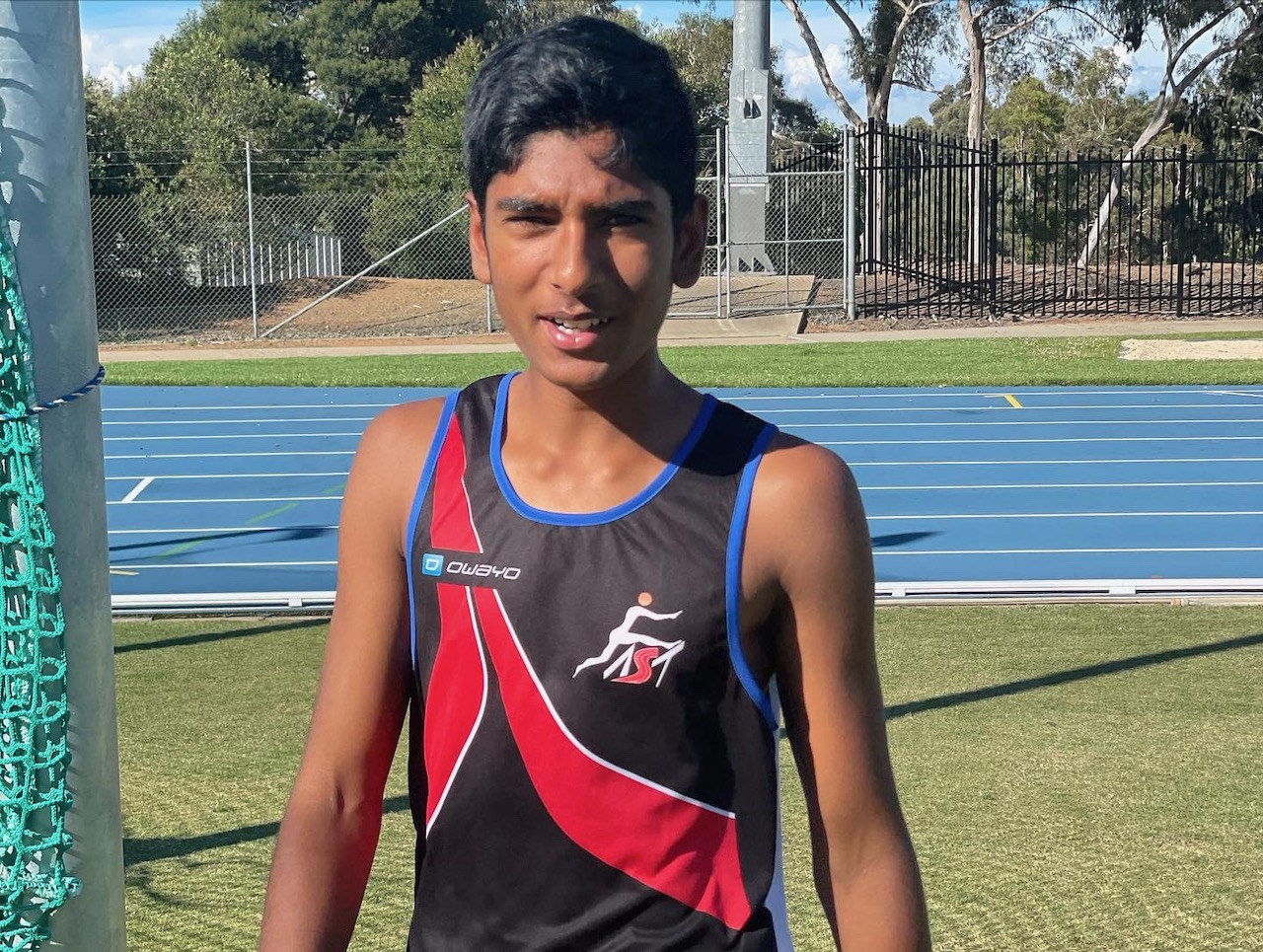 Vishal training at the AIS in Belconnen