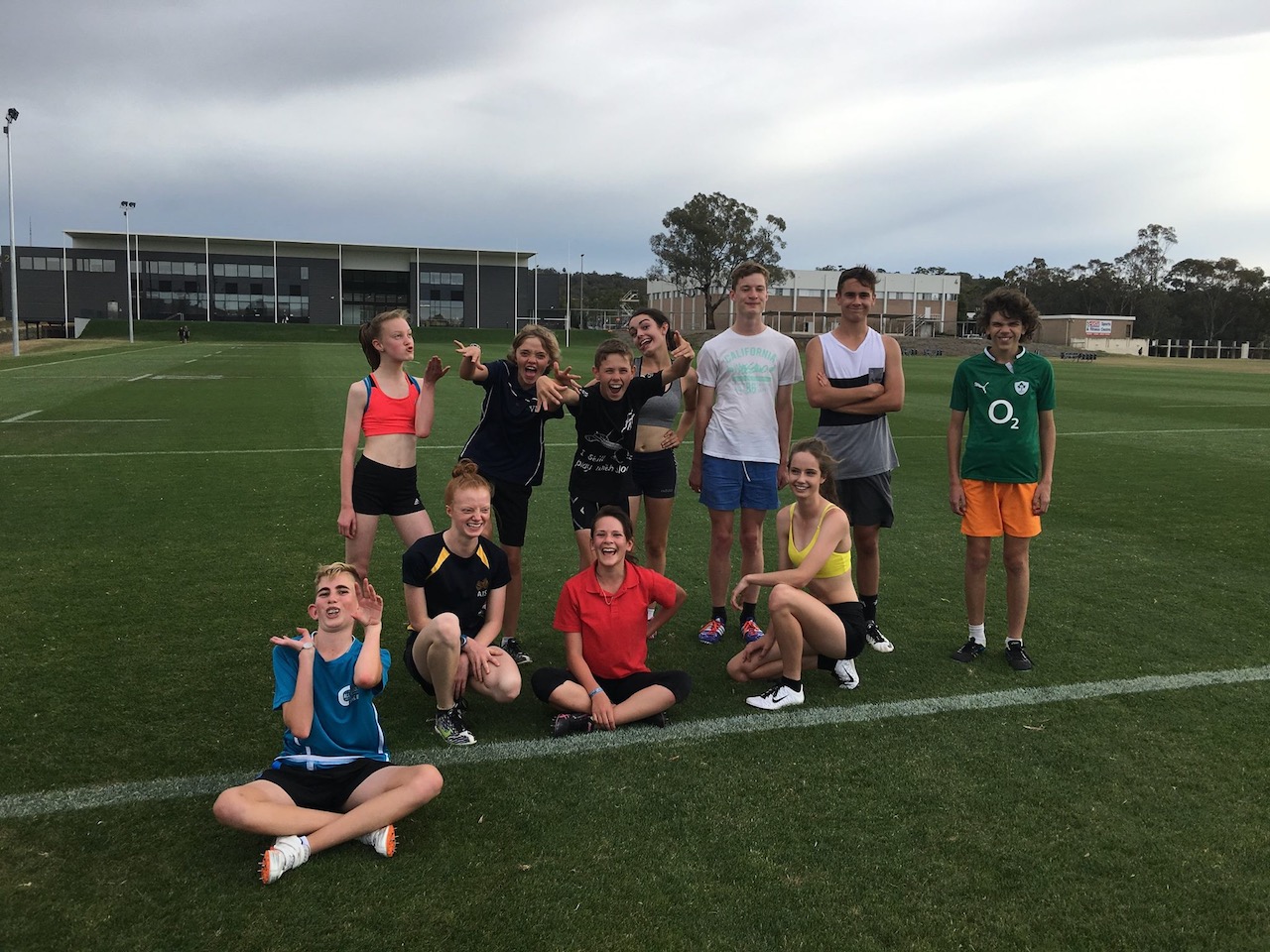 Sprint and running training at UC in Belconnen