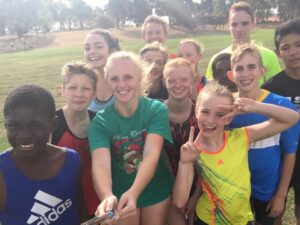Sprint and running training at Charnwood in Belconnen