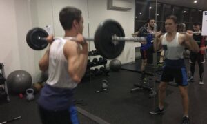 Strength and conditioning training at FAST Running HQ in Belconnen