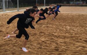Sprint and beach running in North Canberra