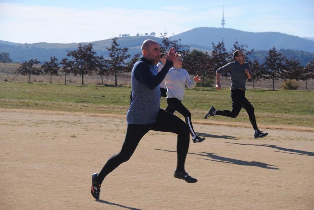 Sprint training and hill running in South Canberra with FAST Running