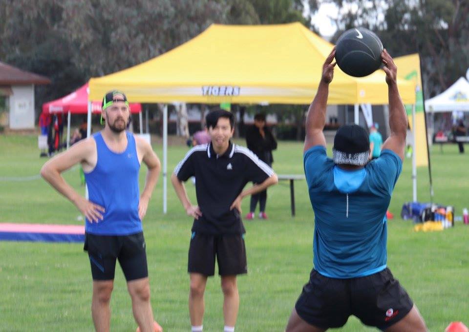 Sprint and running training at Holt in Belconnen