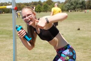 Sprint and running training at Charnwood in Belconnen