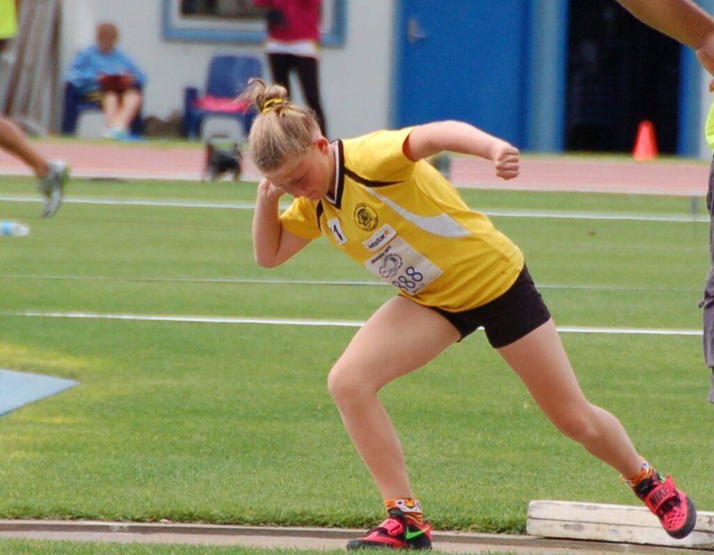 Throws training at the AIS in Belconnen