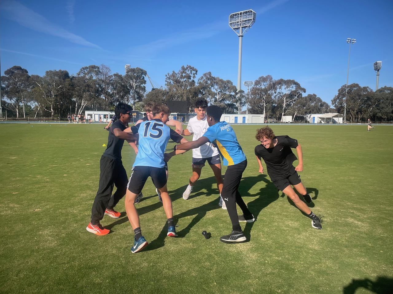 Sprinting and running training at the AIS in Belconnen