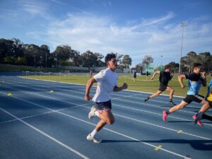 Sprint and running training at the AIS in Belconnen