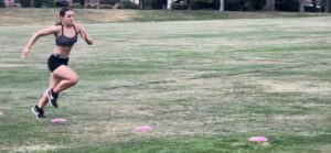 Sprinting and running training at Gowrie in South Canberra