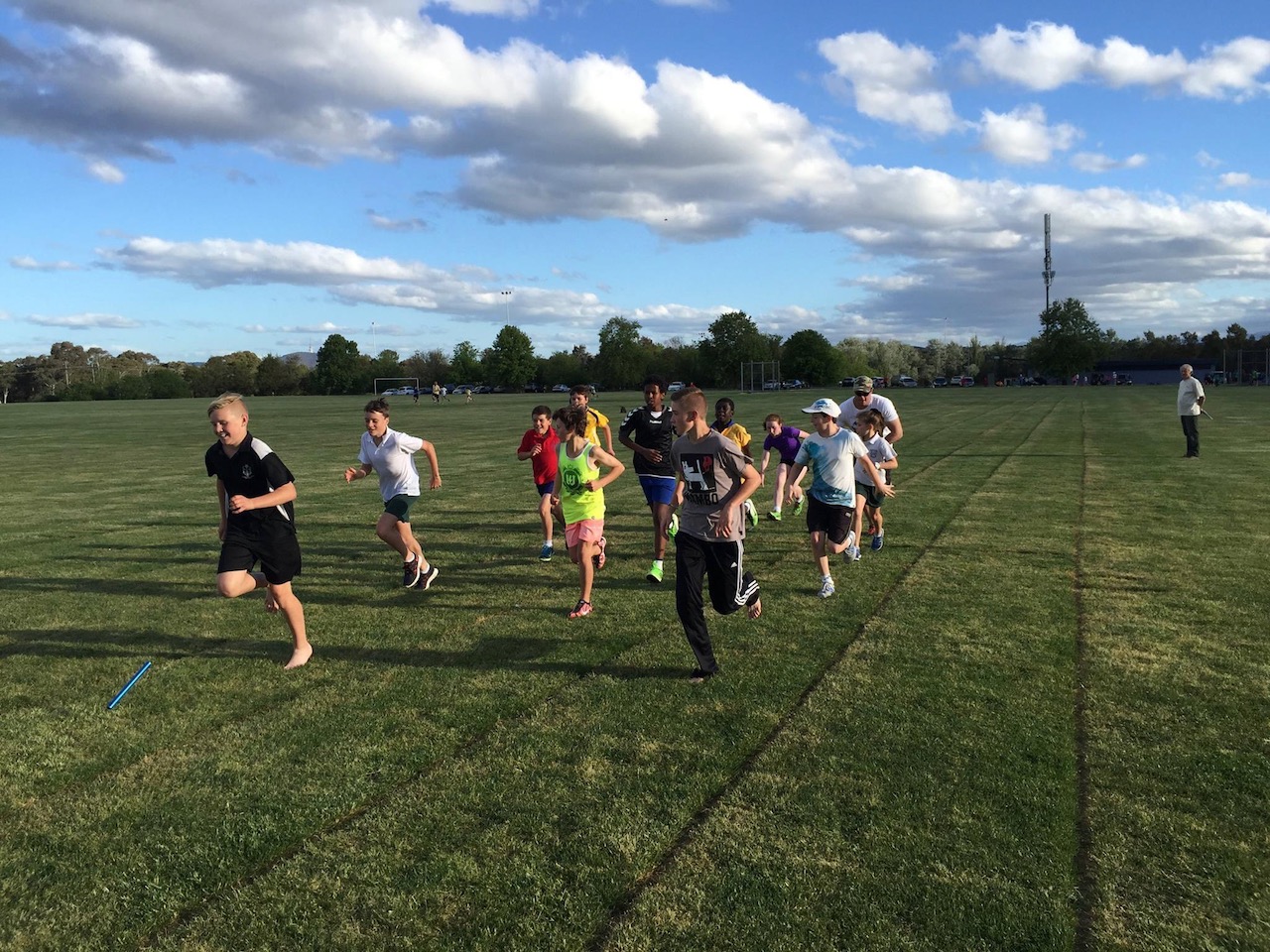 Relay, Sprint and running training at Charnwood in Belconnen