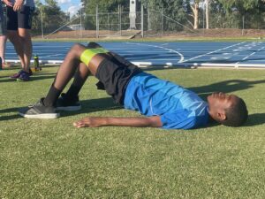 Sprint and running training at the AIS in Belconnen