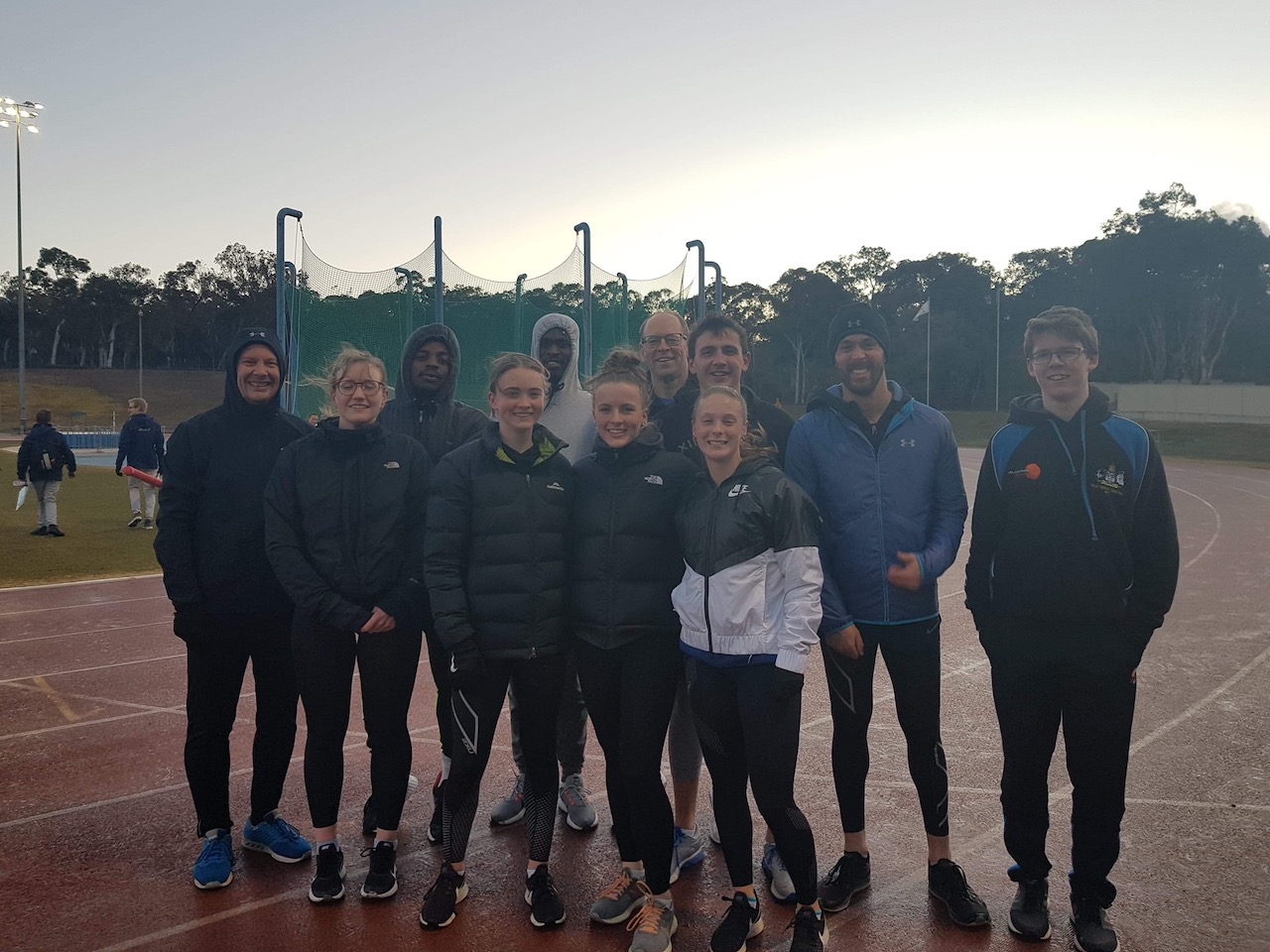 Sprint and running training at the AIS in the Snow in Belconnen