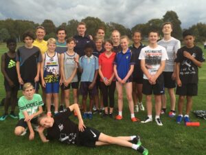Sprint and running training at Charnwood in Belconnen