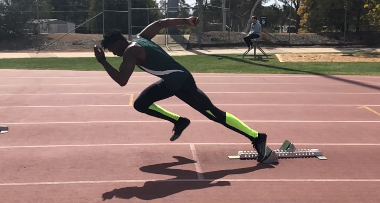 Sprint and running training at the AIS in Belconnen