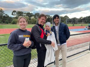 Sprint and running training at Woden Park in South Canberra
