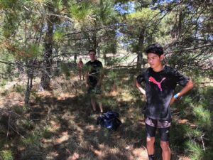 Sprint and hill running training at GGs in South Canberra