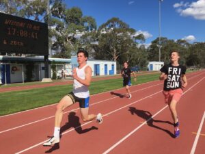 Sprint and running training at the AIS in Belconnen