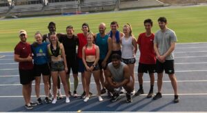 Sprint and running training at the AIS in Belconnen