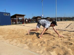 Sprint and beach running training in North Canberra