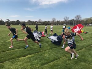 Sprint and running training at Charnwood in Belconnen