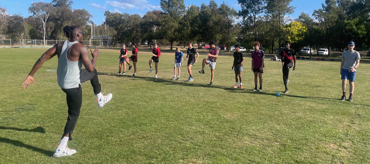 Sprint and running training at Aranda in Belconnen with elite performance coaches