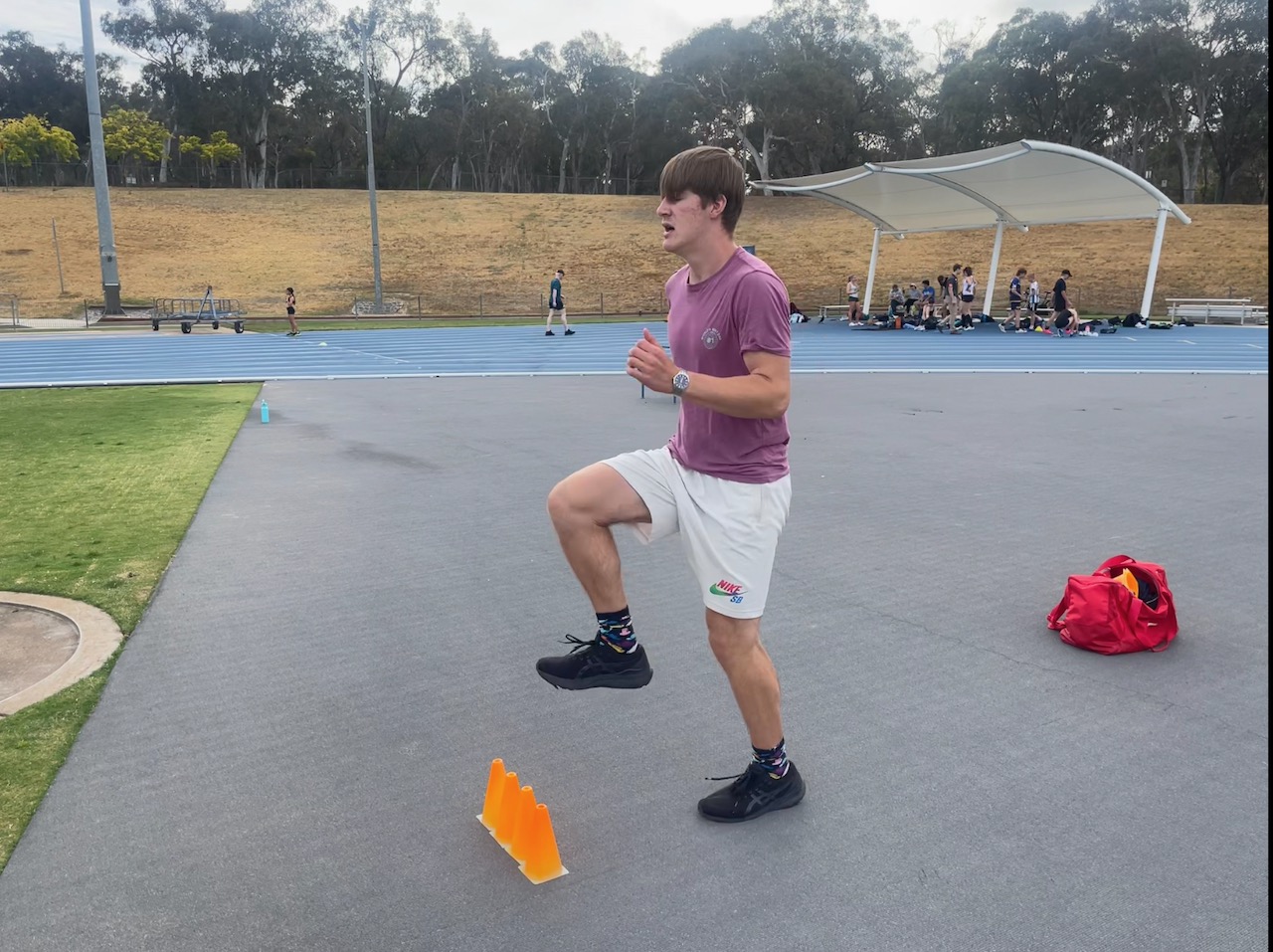 Sprint training at the AIS in Belconnen